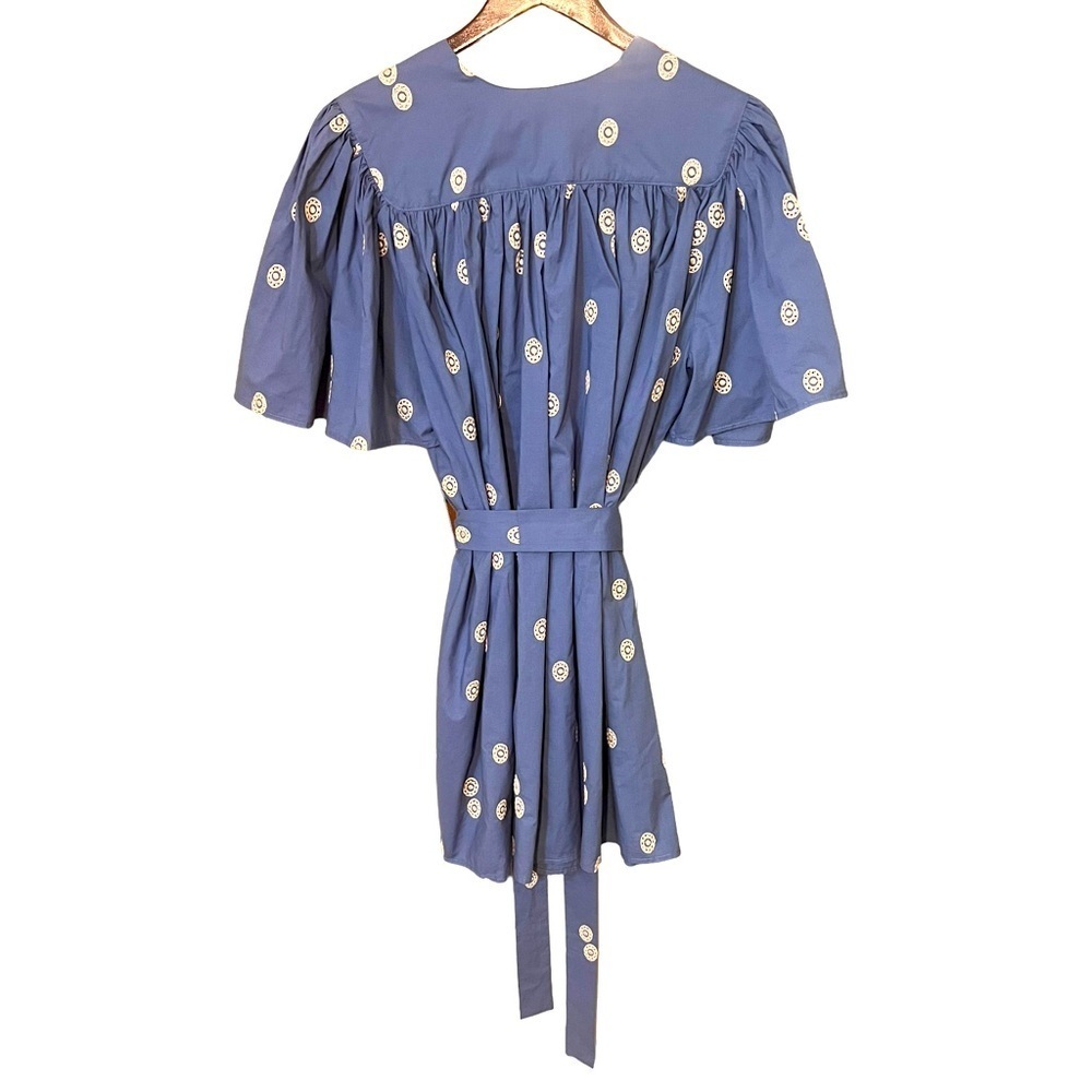 Ciao Lucia Dress Sabrina Embroidered Belted Wrap Mini‎ Sz L NWT - Picture 5 of 8